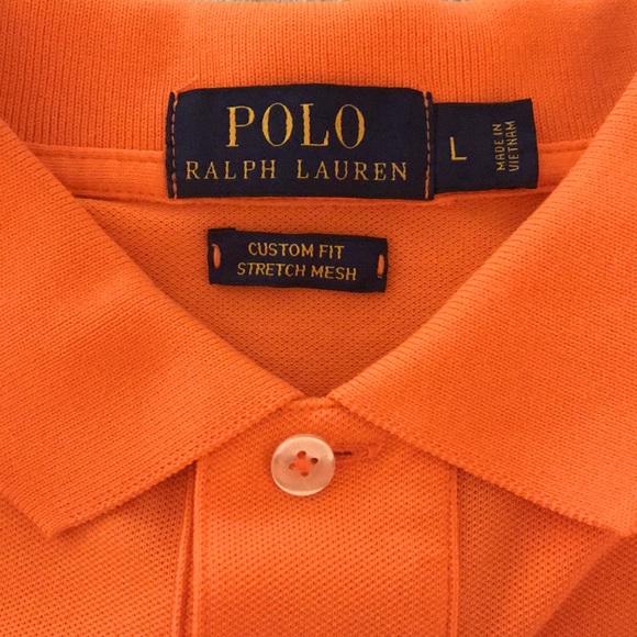 🏇POLO BY RALPH LAUREN🏇 SIZE L🐎 VIBRANT ORANGE🍊 - Picture 8 of 8
